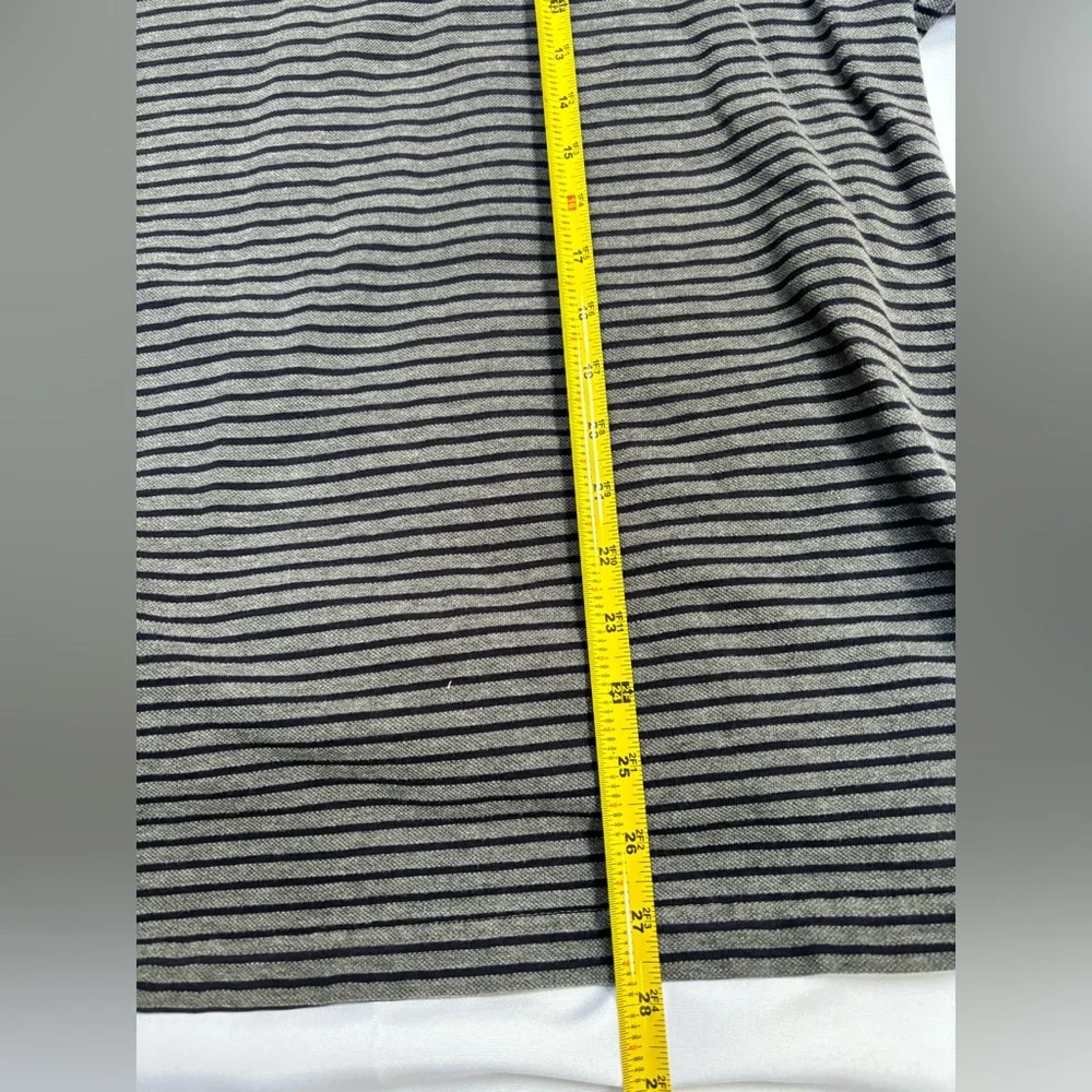 Brooks Brothers Men’s Golden Fleece Gray/Blue Striped Polo‎ Large